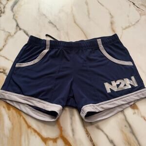PreLoved N2N Bodywear Mens Athletic Gym Shorts Color Blue Size Medium